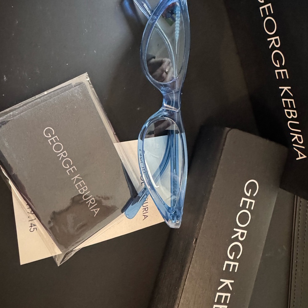 George Keburia Blue Sunglasses